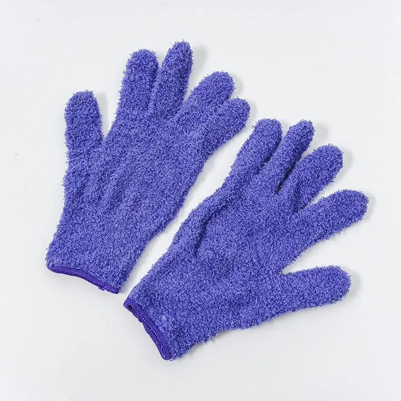 Microfiber Dusting Gloves – Stretchable Lint-Free Cleaning Mitts Microfiber Cleaning Gloves PLUSH A11