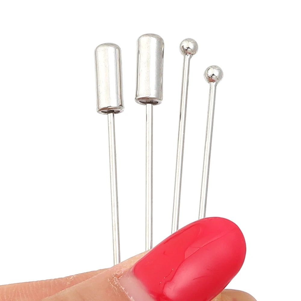 10pcs Rhodium Copper Safety Pins – DIY Brooch Jewelry Findings Jewelry Findings Pins PLUSH