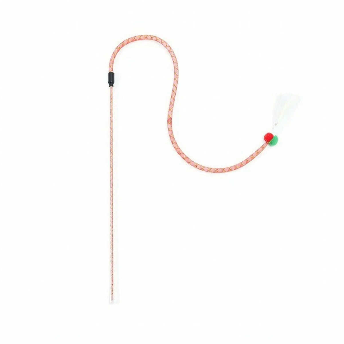 Sequin Cat Teaser Wand – Flexible Shaft Interactive Toy Cat Teaser Wand PLUSH