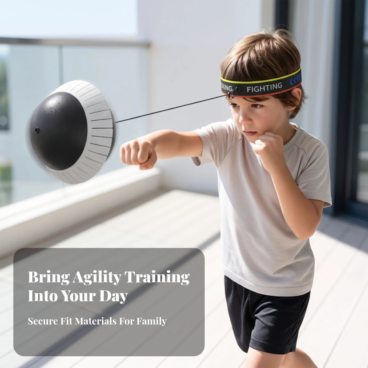 Boxing Reaction Ball with Headband – Adjustable Training Set Boxing Training Equipment PLUSH