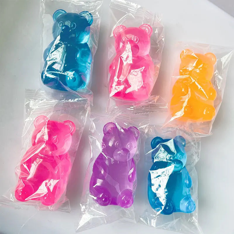 Gummy Bear Squeeze Fidget Toy – Colorful Party Gift Squeeze Fidget Toy PLUSH