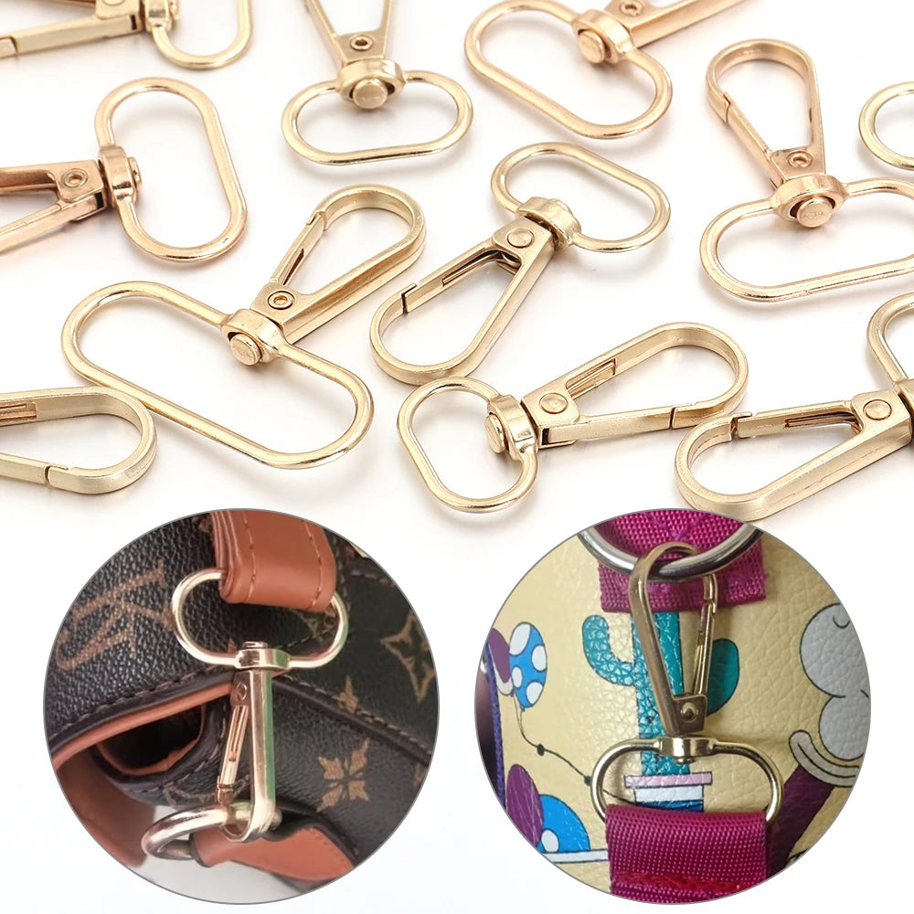10pcs Zinc Alloy Swivel Snap Hook Lobster Clasp DIY Hardware Swivel Snap Hooks PLUSH