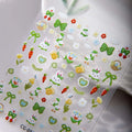 Spring Nail Art Stickers – Bunny, Duck, Bow & Floral Decals Nail Art Stickers PLUSH 1 Sheet