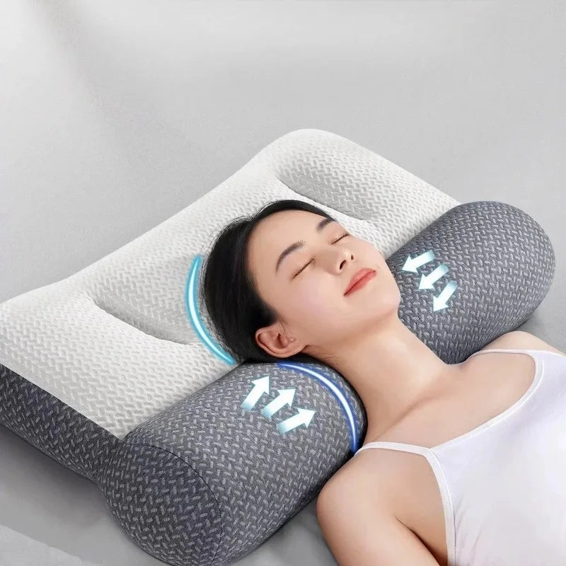 Cervical Support Pillow – Zoned Reverse Traction & Soy Fiber Core Cervical Support Pillow PLUSH