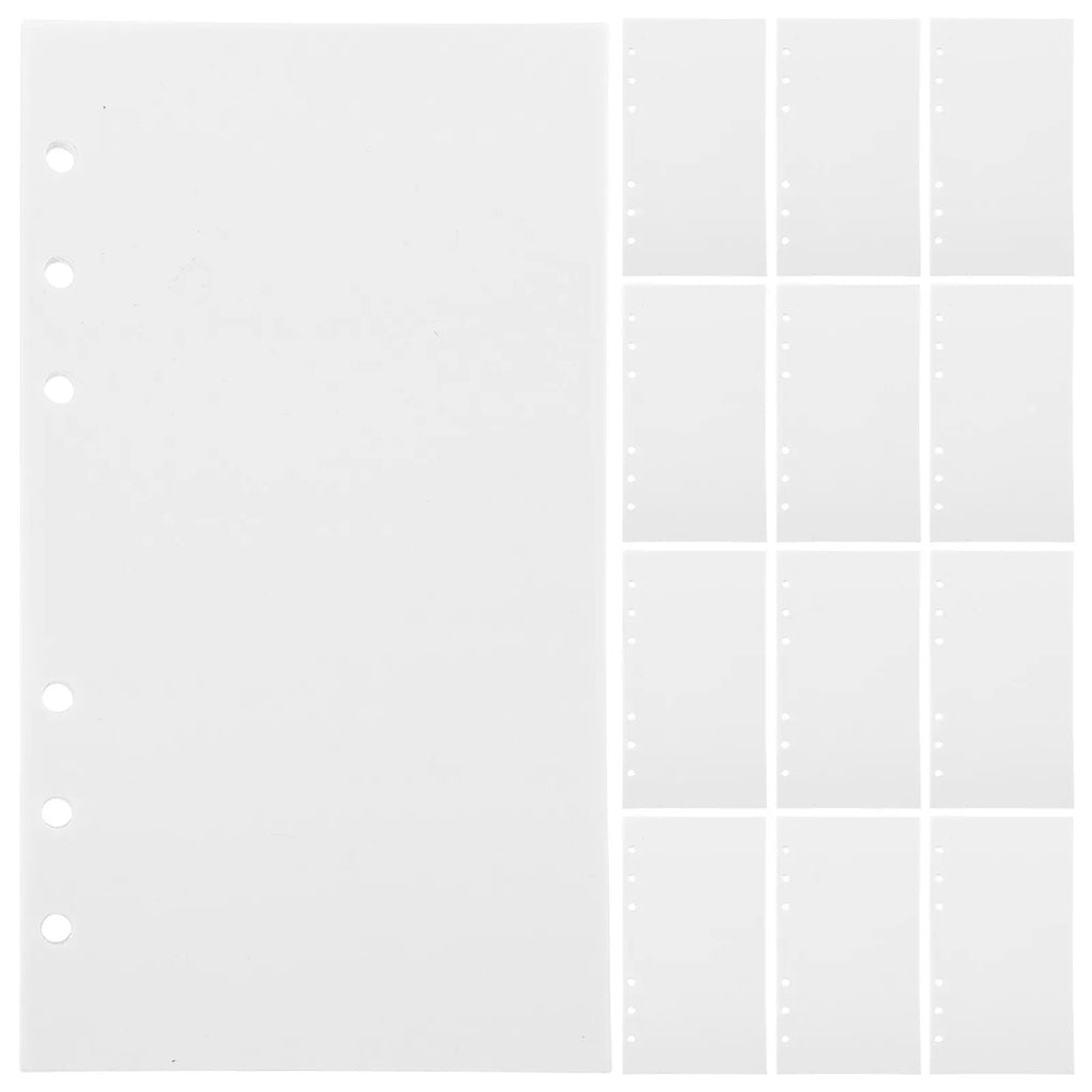 50-Sheet A6 Double-Sided Reusable Sticker Refill Pages | 6-Ring Binder Refill Sheets PLUSH
