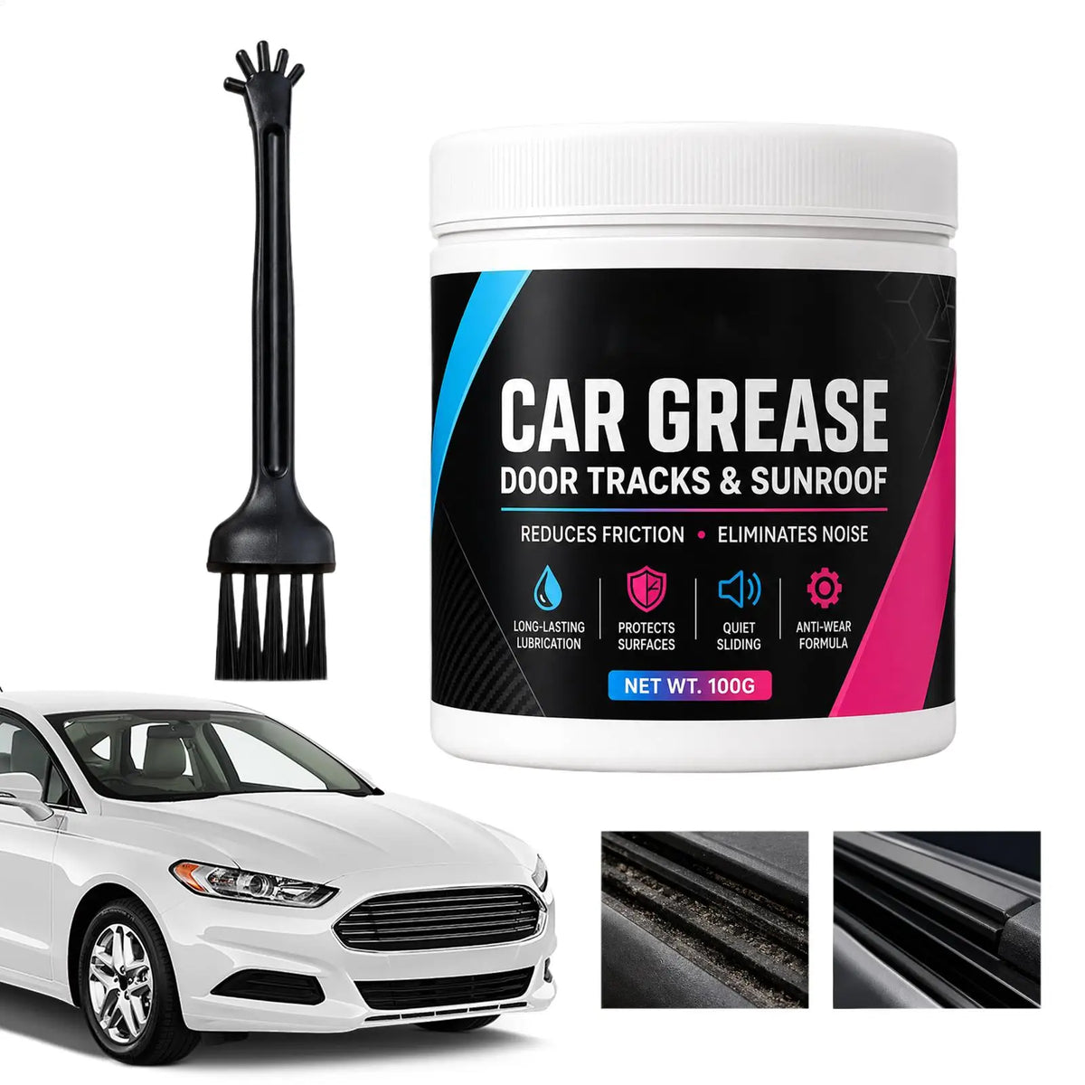 100g Multipurpose Car Grease Lubricant for O-Rings & Seals Automotive Grease Lubricant PLUSH