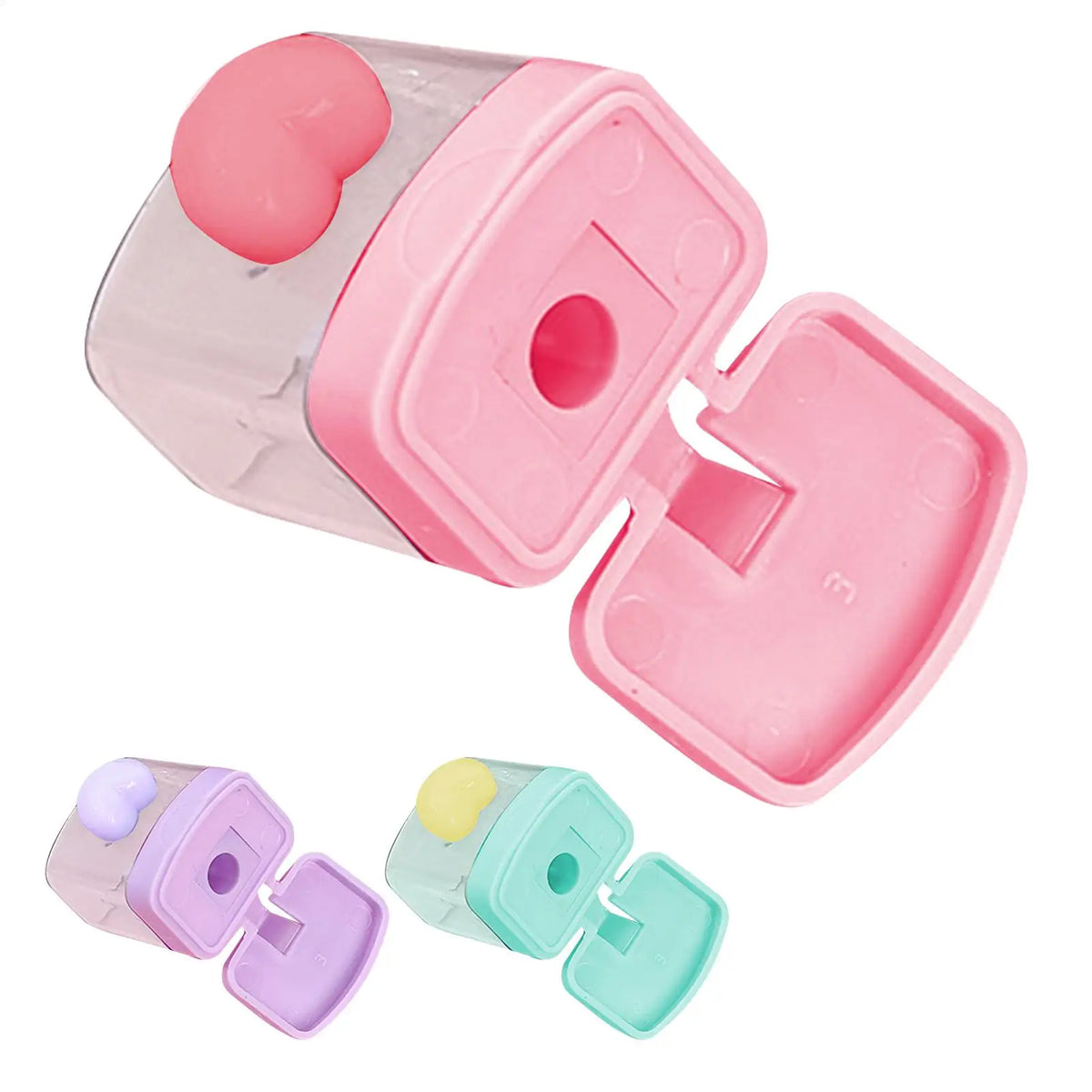 Cartoon Double Hole Pencil Sharpener for School & Art Pencil Sharpener PLUSH