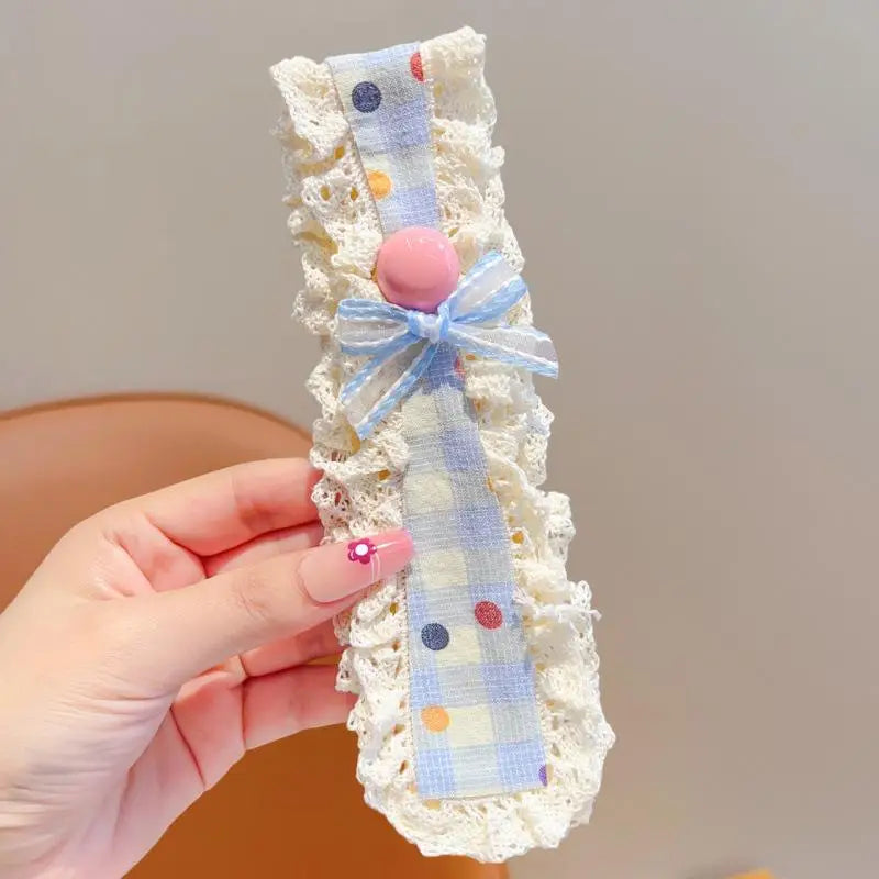 Baby Girls Princess Headbands with Bang Stickers – 1/3pcs Baby Hair Headband PLUSH A1