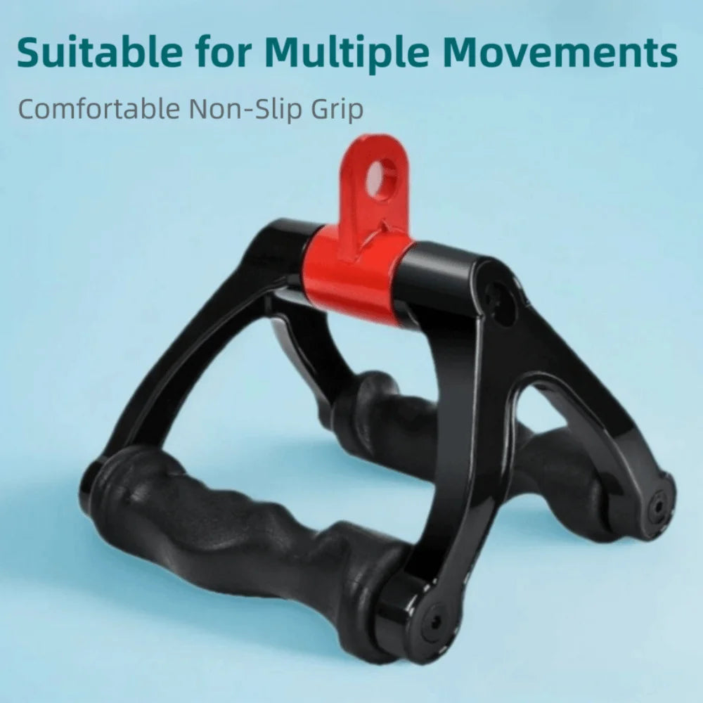 V-Bar Pull Down Handle | 360° Rotating Ergonomic Cable Bar Cable Training Handle PLUSH