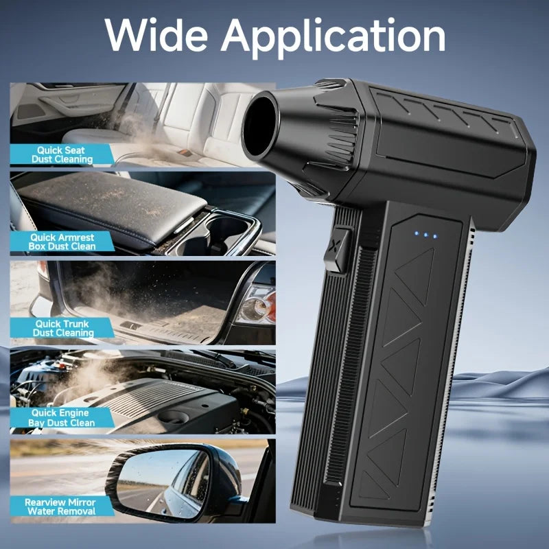 Rechargeable Cordless Air Duster 150000 RPM Turbo Fan Blower Cordless Air Duster PLUSH