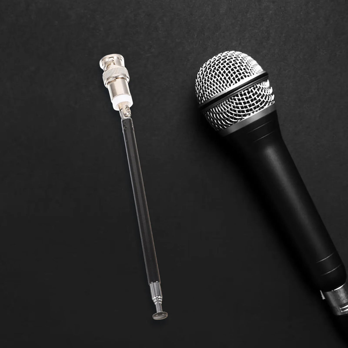 Telescopic Wireless Microphone Antenna – Metal & PVC Pull Rod Microphone Antenna PLUSH