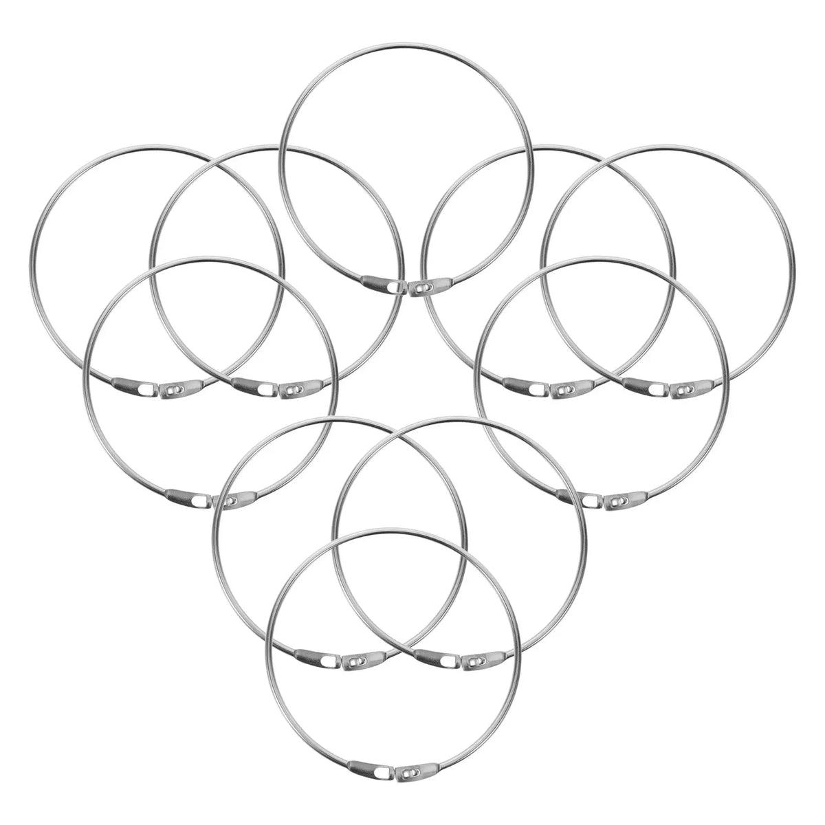10pcs Metal Loose Leaf Binder Rings 4.9 Inch – School & Office Binder Rings PLUSH China Mainland