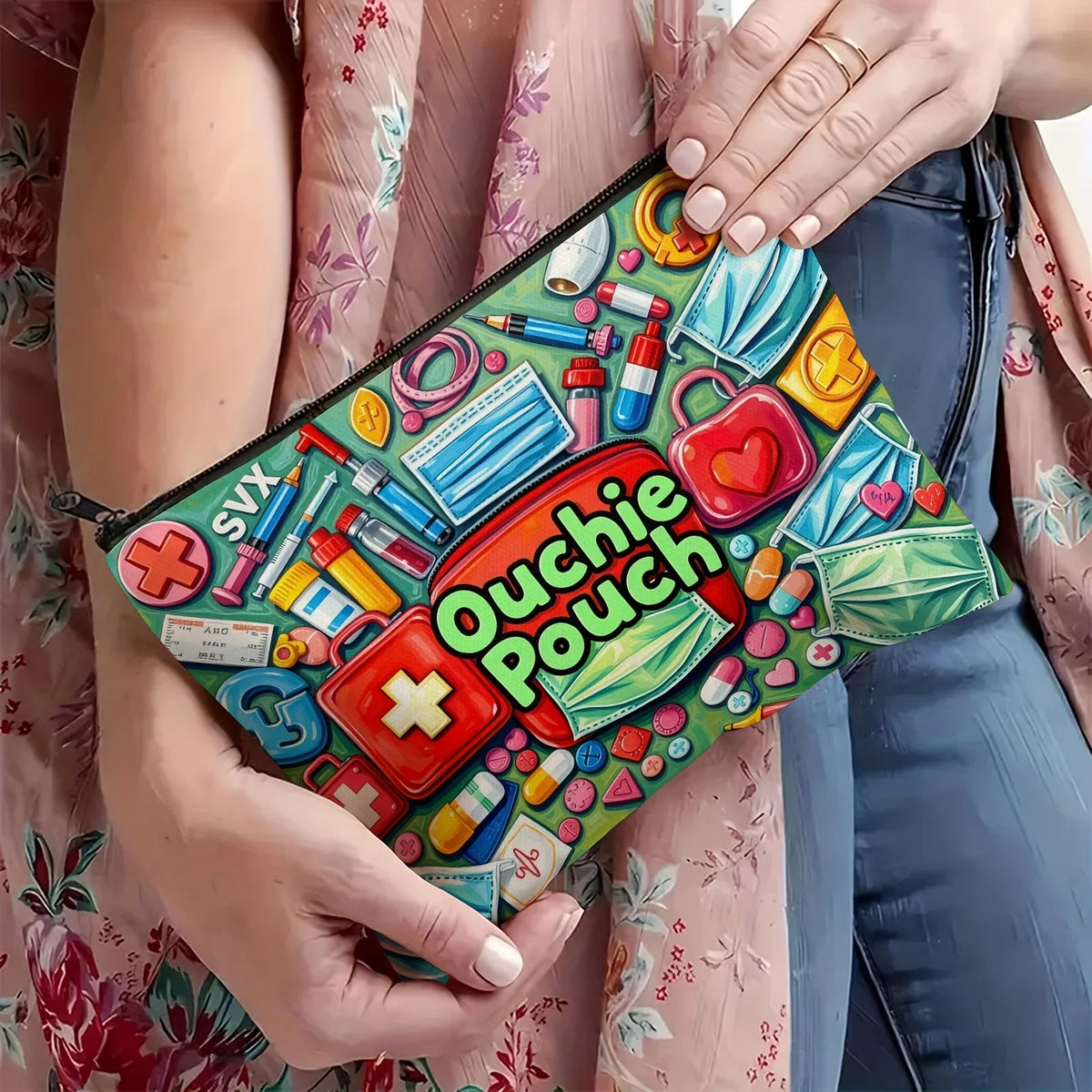 Colorful Makeup Bag – Multi-functional Zipper Pouch & Jewelry Bag Makeup Bag PLUSH