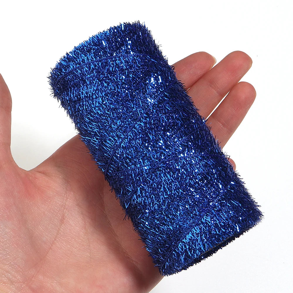 200 Yards Metallic Glitter Tinsel Yarn – DIY Gift & Craft Cord Craft Yarn Thread PLUSH