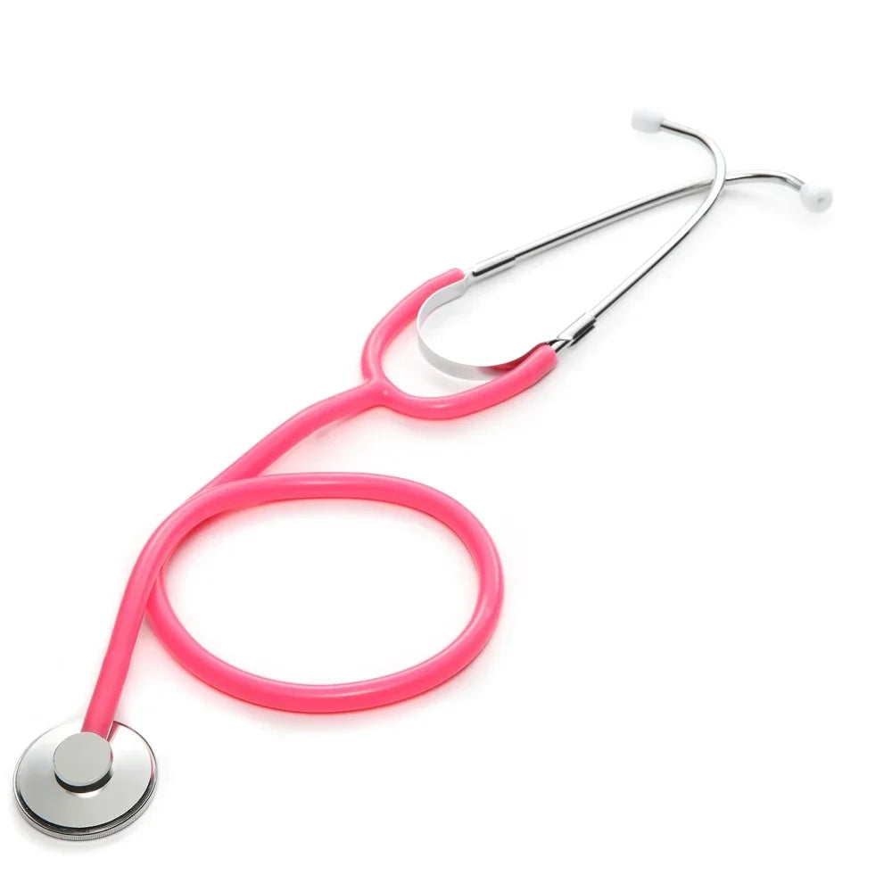 XceeFit Single Head Stethoscope | Doctor, Student & Vet Medical Stethoscope PLUSH Pink