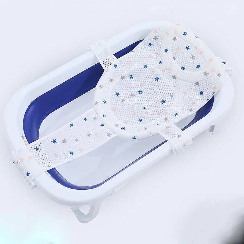 Baby Hanging Bath Net Pad – Breathable Infant Bath Support Baby Bath Net PLUSH bath net