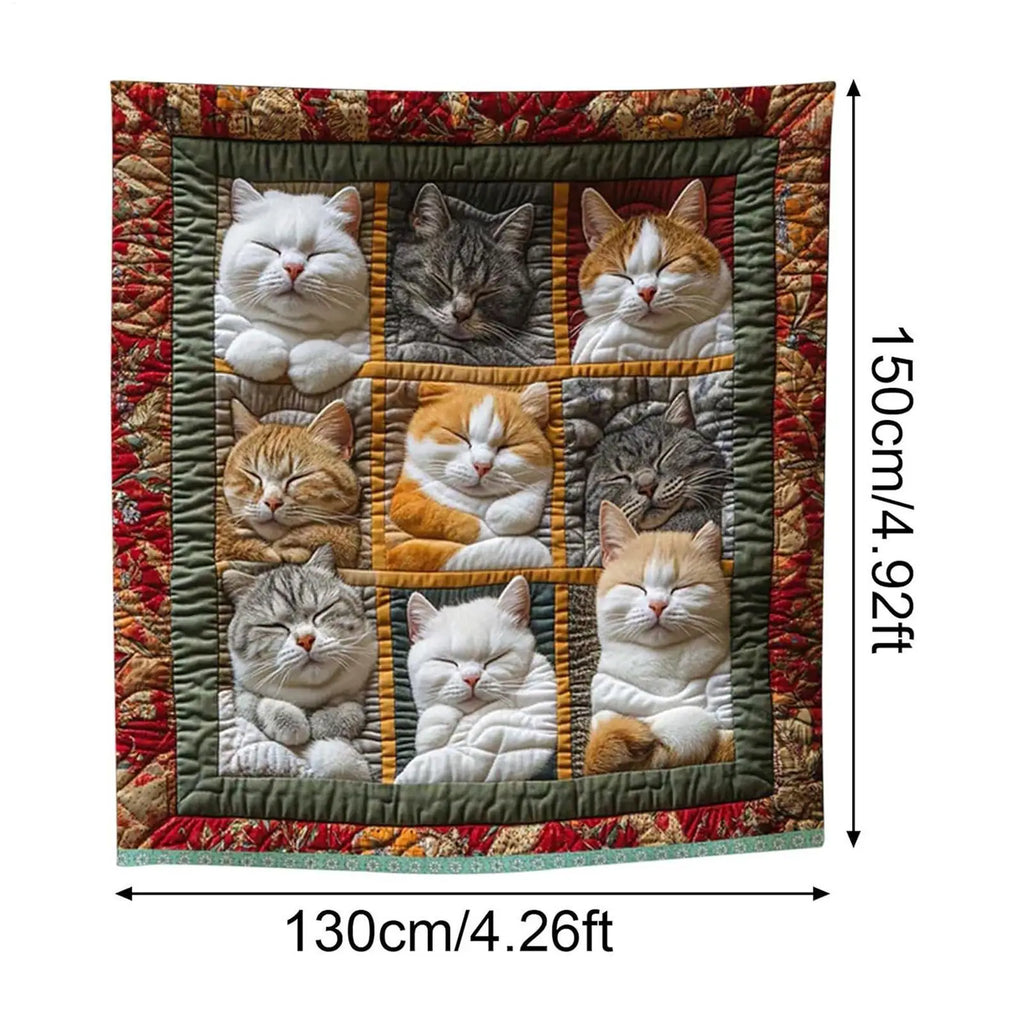 Cat Lover's Plush Fleece Throw Blanket – Soft & Cozy Plush Throw Blanket PLUSH