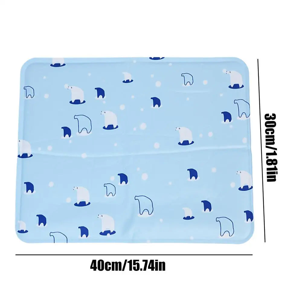 Cooling Gel Pet Mat for Dogs & Cats – Washable Summer Pad Pet Cooling Mat PLUSH S