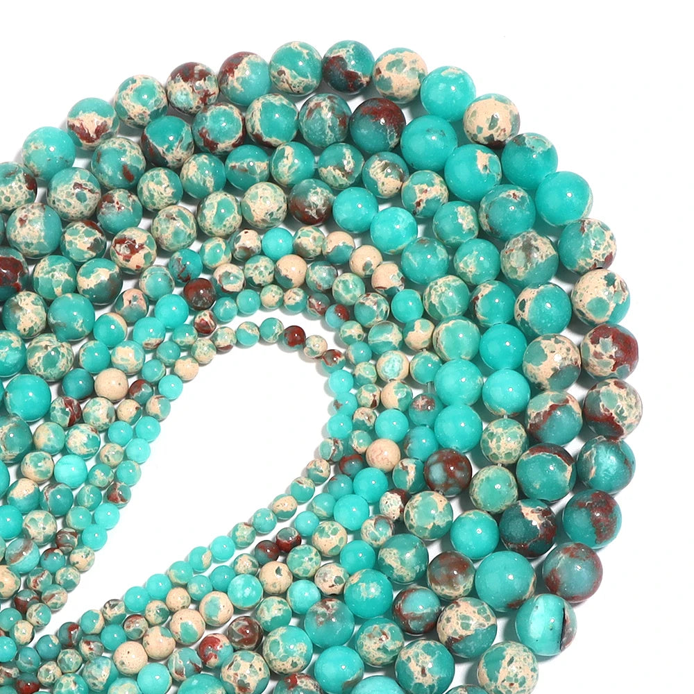 Green Shoushan Stone Beads 4–10mm | DIY Jewelry Making Natural Stone Beads PLUSH