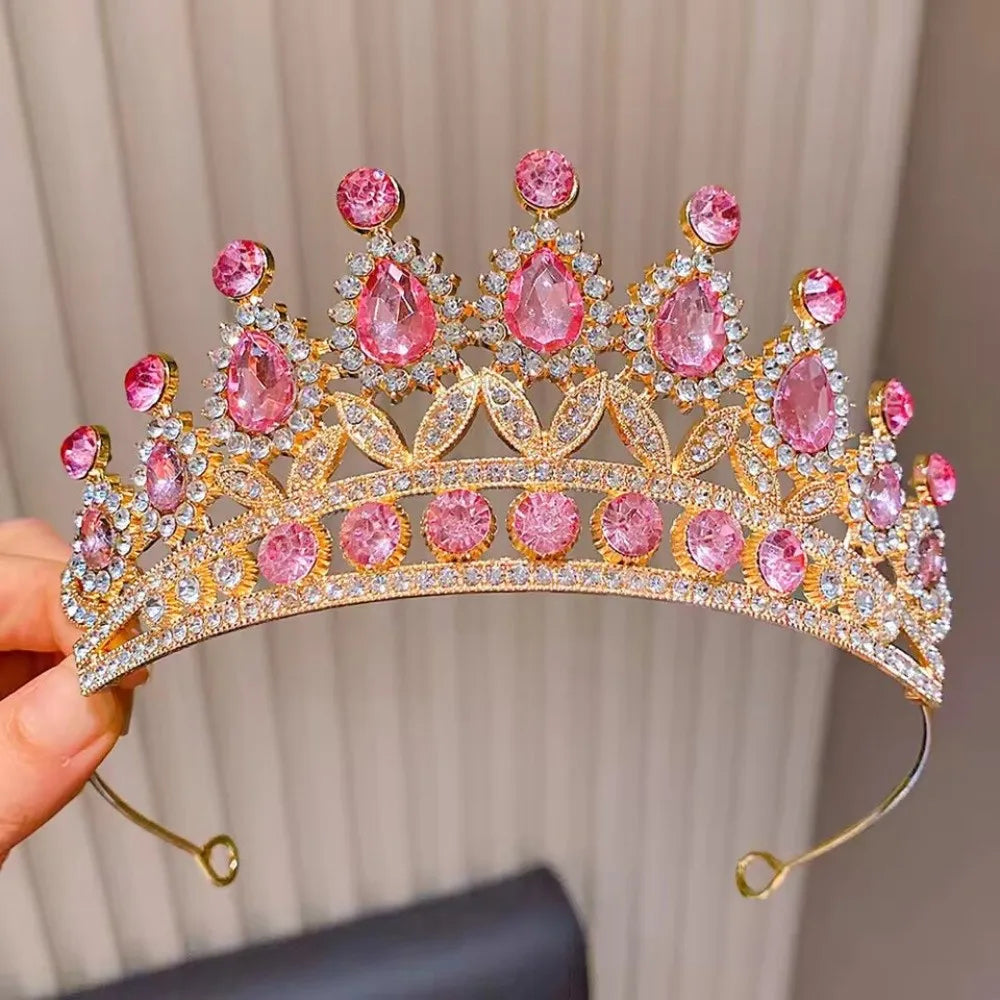 Sparkling Leaf Crown Headband – Kids Princess Hair Jewelry Crown Headband PLUSH