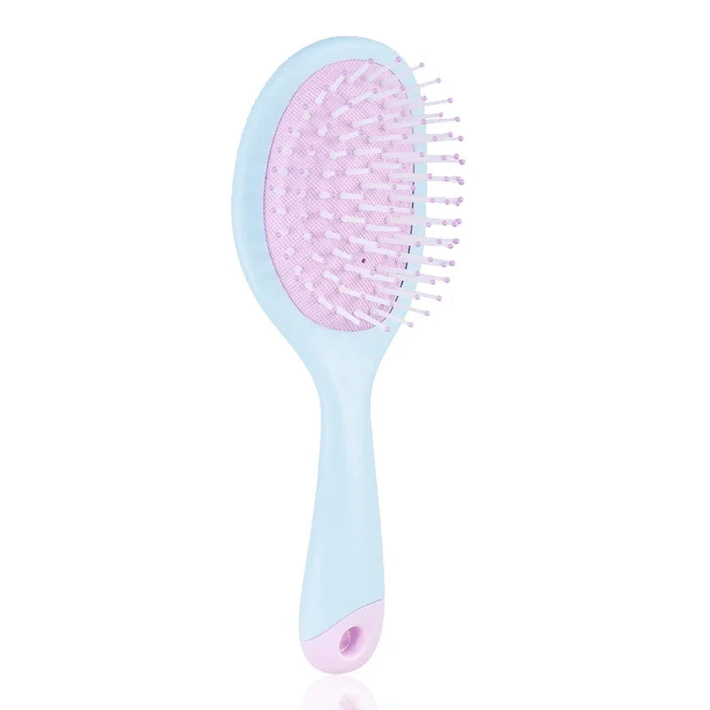 Candy Color Air Bag Comb – Anti-Static Massage Hair Brush Massage Hair Brush PLUSH Blue Purple