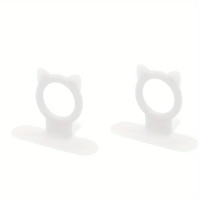 Silicone Toilet Lid Handle – Non-Contact Hygienic Bathroom Grip Toilet Lid Handle PLUSH white