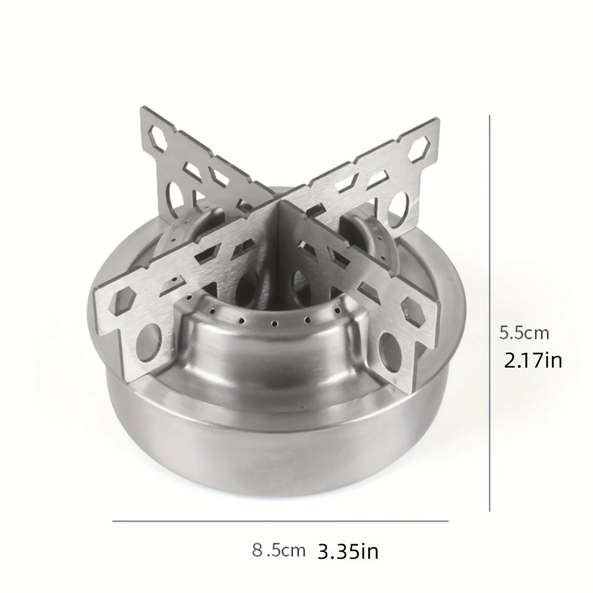 Portable Stainless Steel Alcohol Stove – Camping Burner Camp Alcohol Stove PLUSH