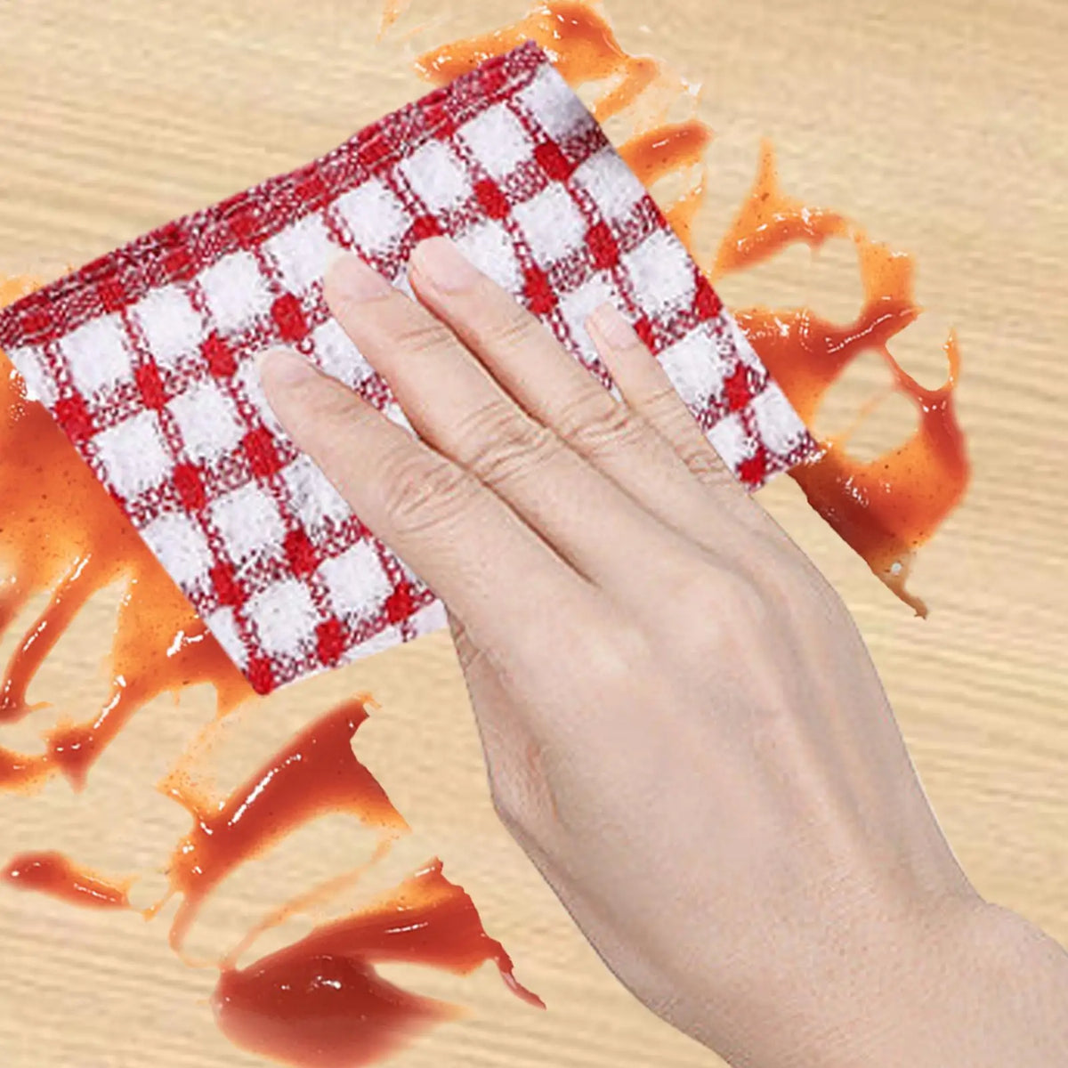 Terry Cotton Tea Towels 10-Pack – Absorbent Kitchen Dish Cloths Kitchen Tea Towels PLUSH