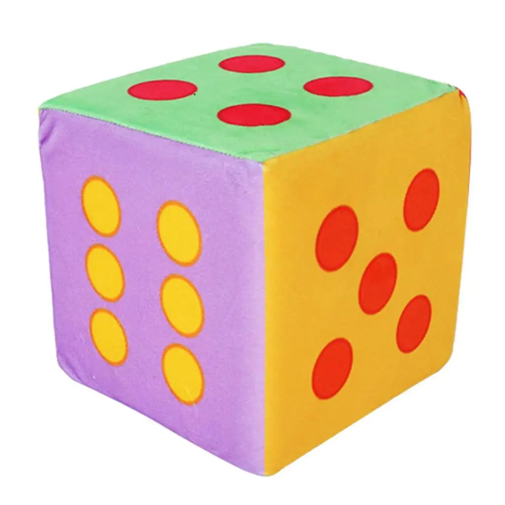 15cm Large Soft Foam Dice – Math Teaching Cube for Kids Educational Foam Dice PLUSH Colorful Dot