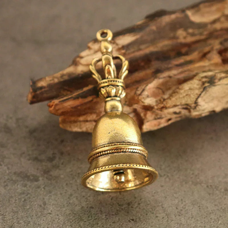 Handmade Vintage Brass Bell – DIY Keychain, Wind Chime & Decor Brass Bell Charm PLUSH