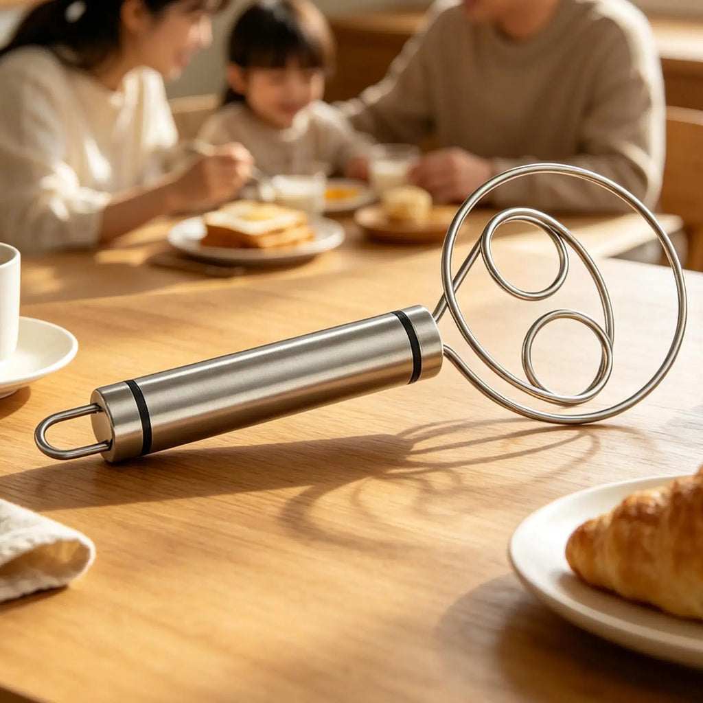 Stainless Steel Dough Whisk for Bread, Pastry & Baking Dough Whisk PLUSH
