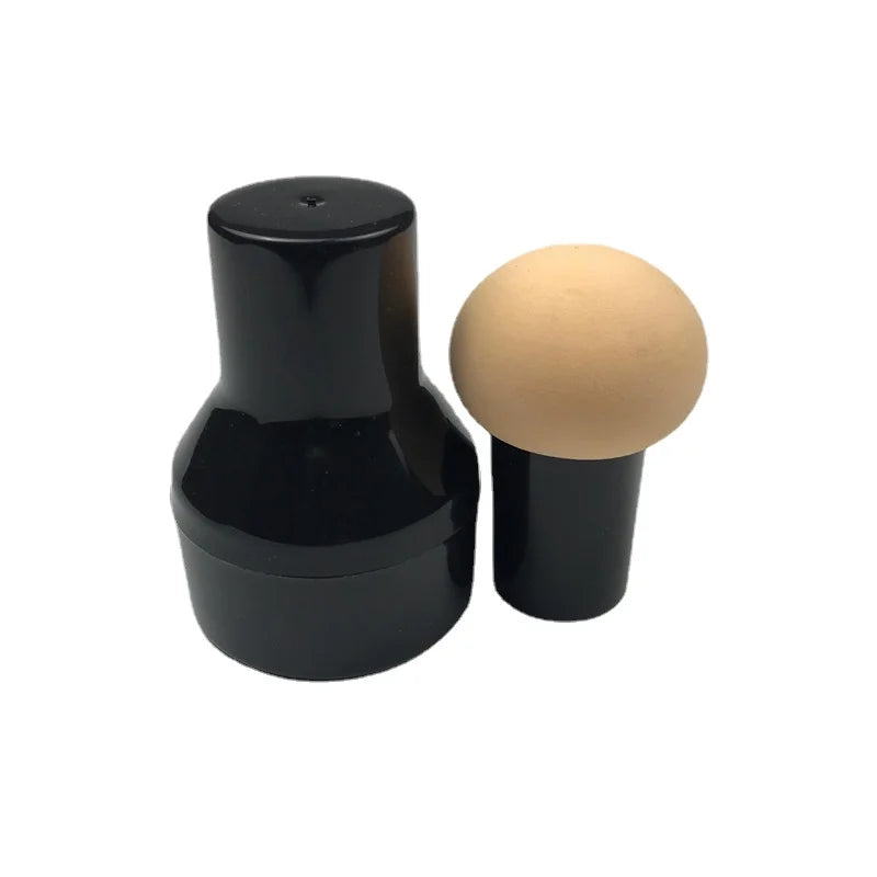 Mushroom Head Makeup Sponge – Foundation & Powder Puff Makeup Sponge PLUSH Skin and box