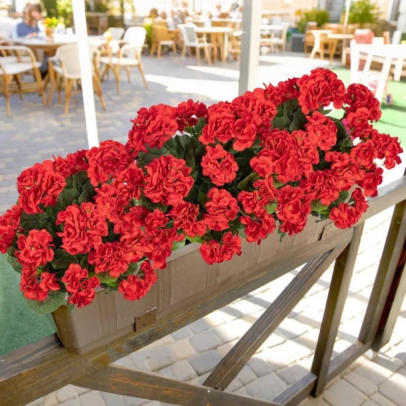 Violet Artificial Silk Flowers – Begonia Geranium Home Decor Artificial Silk Flowers PLUSH