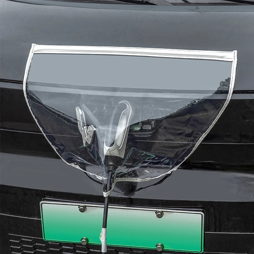 EV Charging Port Rain Cover – Universal Waterproof Snow Shield EV Charger Cover PLUSH