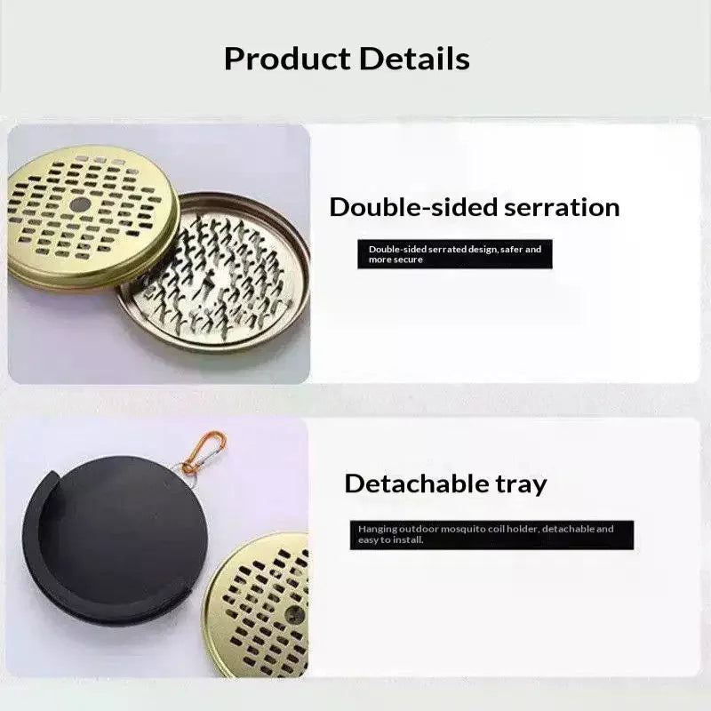 Portable Hanging Mosquito Coil Holder | Fireproof Steel Mosquito Coil Holder PLUSH