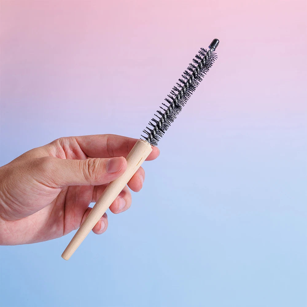 Mini Round Wooden Hair Brush – Nylon Bristles | 1 or 2 Pack Round Hair Brush PLUSH