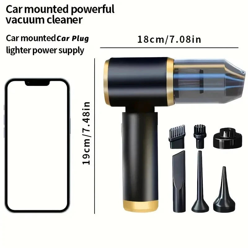 Mini 3-in-1 Portable Vacuum Cleaner – Car & Home Use Handheld Vacuum Cleaner PLUSH