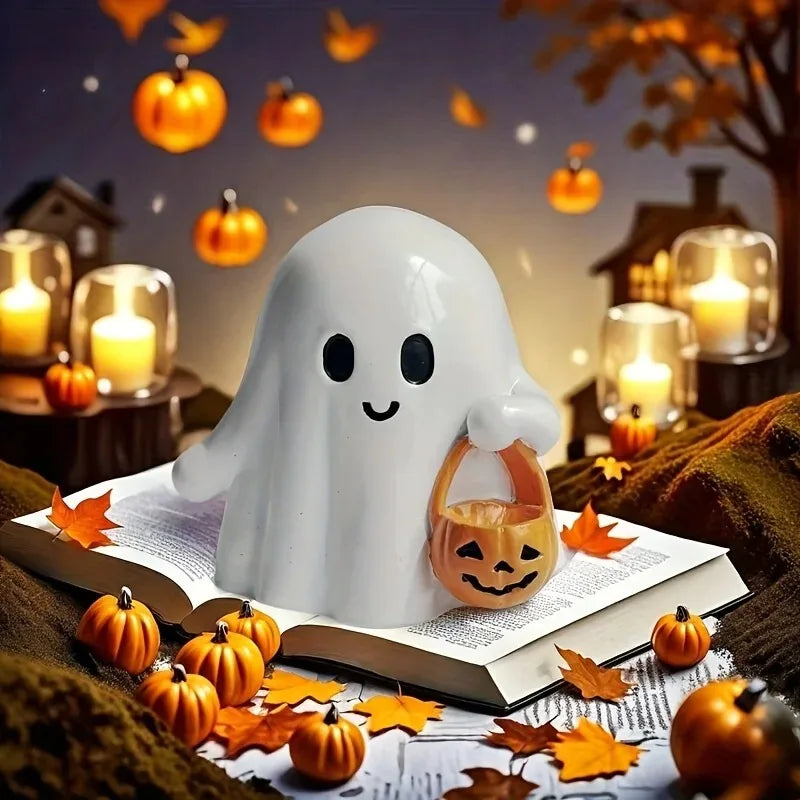 Anime Pumpkin Statue Glow Halloween Décor – 1 or 2 Pcs Halloween Décor Statue PLUSH