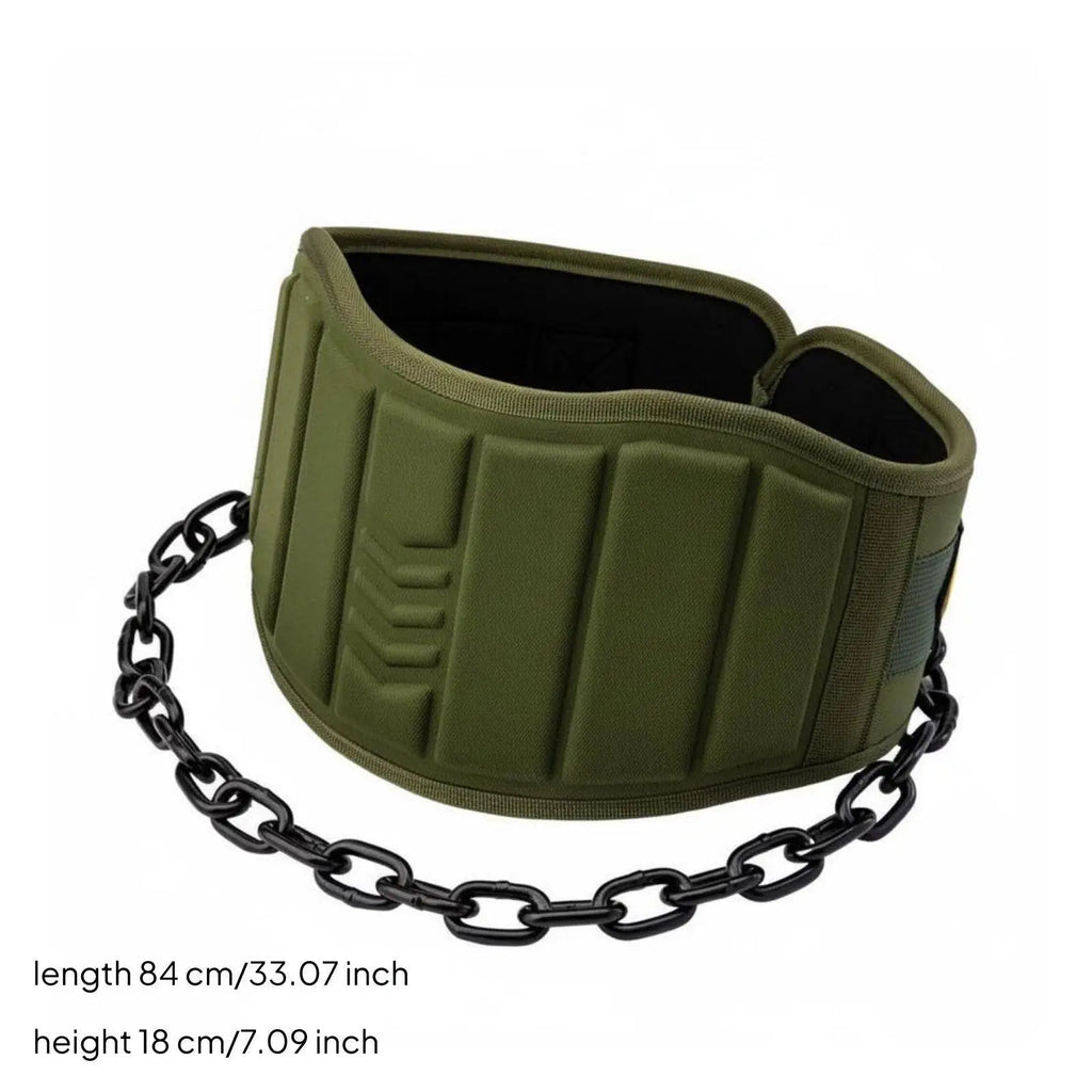 Weightlifting Dip Belt with Chain – Ergonomic EVA Padding Weightlifting Dip Belt PLUSH