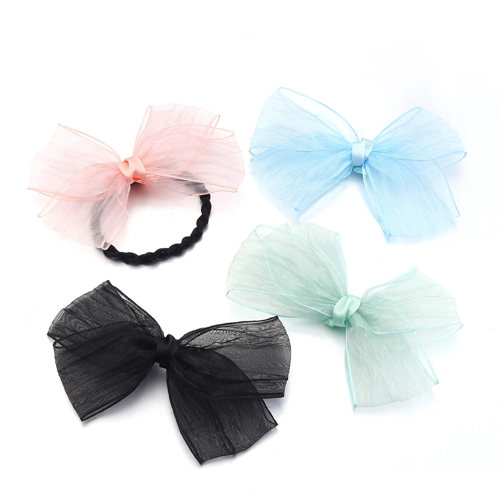 5pcs Satin Organza Ribbon Bows – DIY Crafts & Decoration Ribbon Bows PLUSH