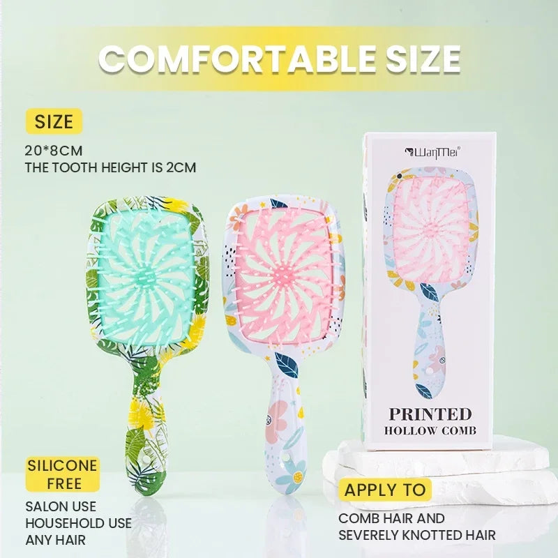 Vented Detangling Hairbrush & Scalp Massage Comb | Gift Box Detangling Hairbrush PLUSH