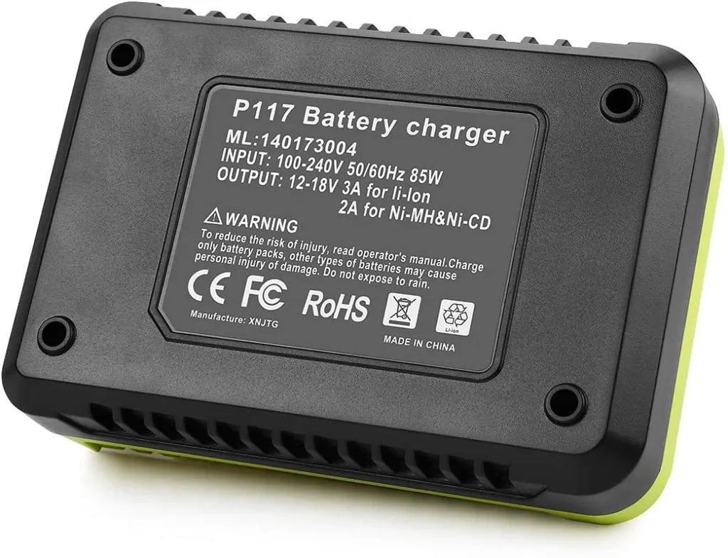 ZWINCKY P117 Charger for Ryobi 12V 14.4V 18V Ni-CD Ni-MH Li-ion Battery Charger PLUSH