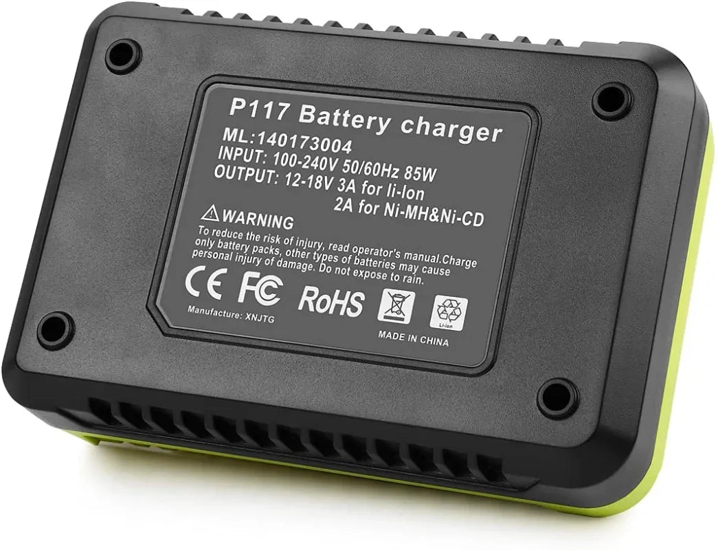 ZWINCKY P117 Charger for Ryobi 12V 14.4V 18V Ni-CD Ni-MH Li-ion Battery Charger PLUSH