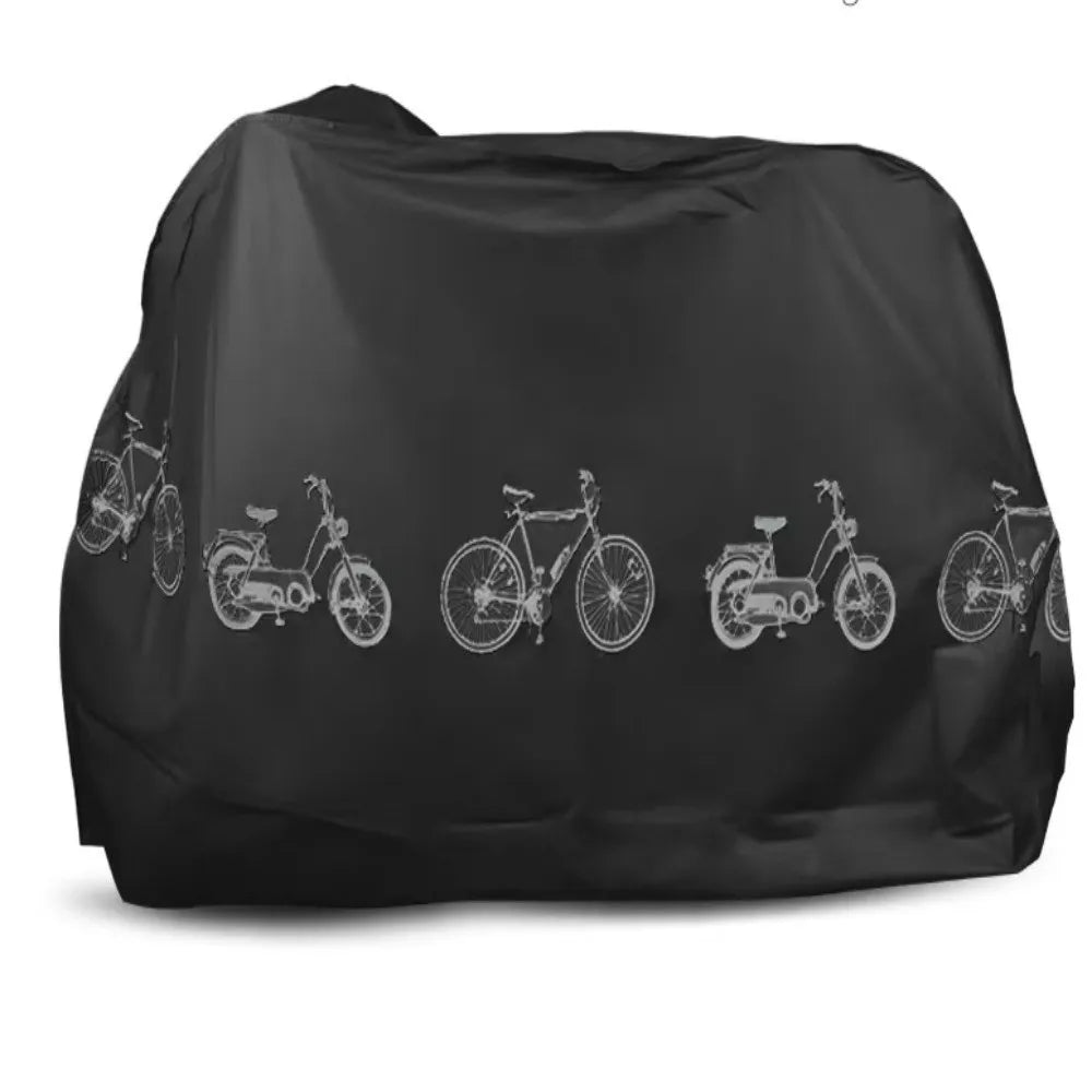 Waterproof Bike & Motorcycle Cover – Universal UV Dustproof PEVA Bike Protective Cover PLUSH Black