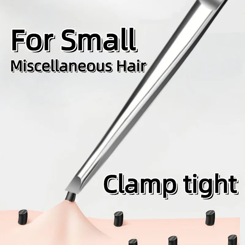 Ouriner Stainless Steel Slant Tweezers – Eyebrow & Beard Tool Eyebrow Tweezers PLUSH