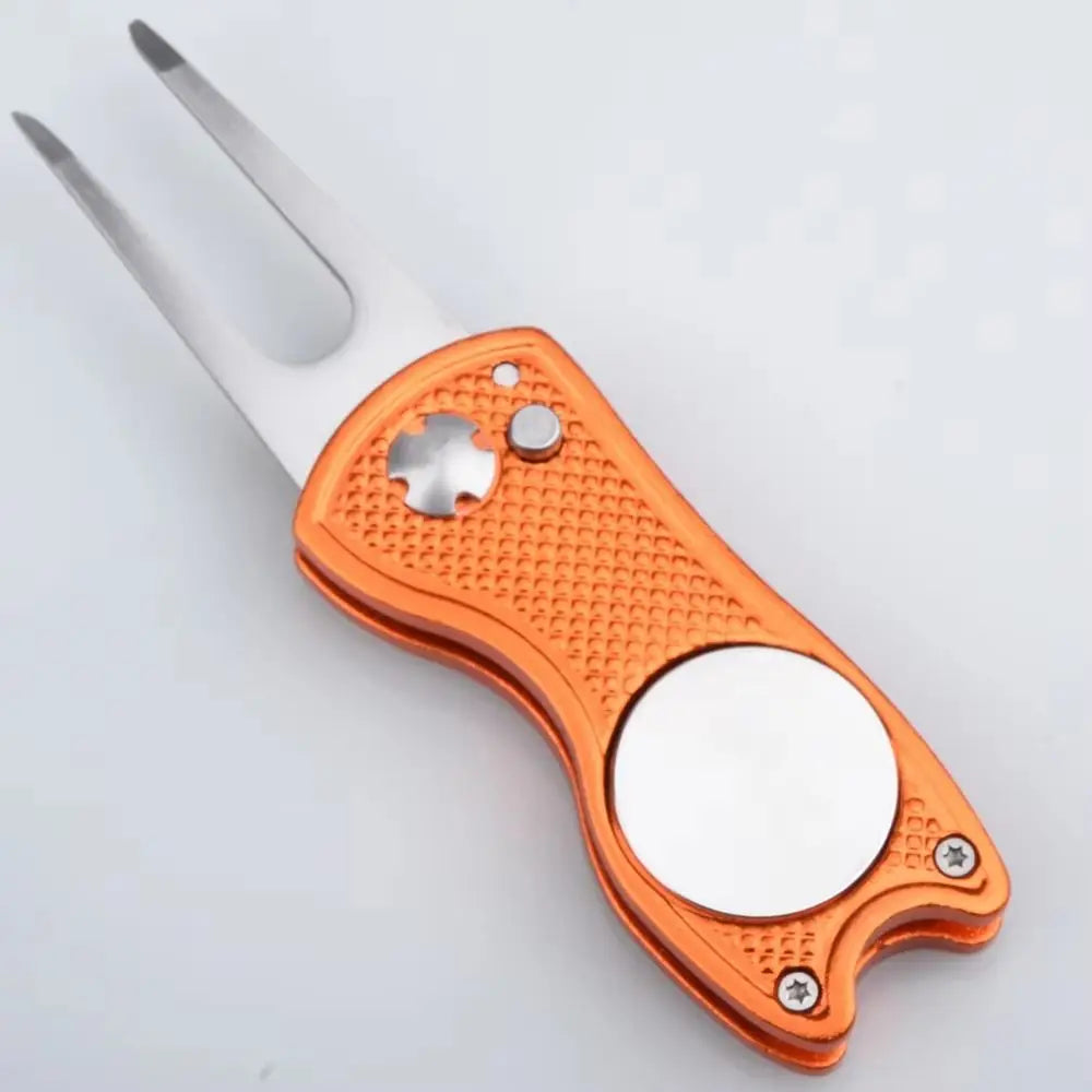 Foldable Golf Divot Repair Tool with Magnetic Ball Marker Golf Divot Tool PLUSH