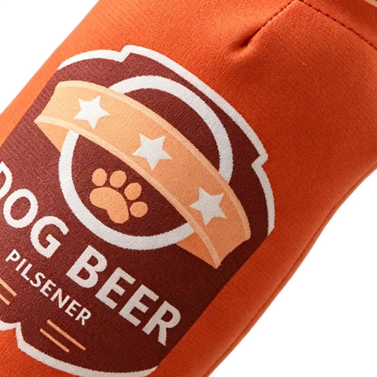 Beer Bottle Squeaky Plush Dog Toy – Interactive Chew Toy Squeaky Dog Toy PLUSH