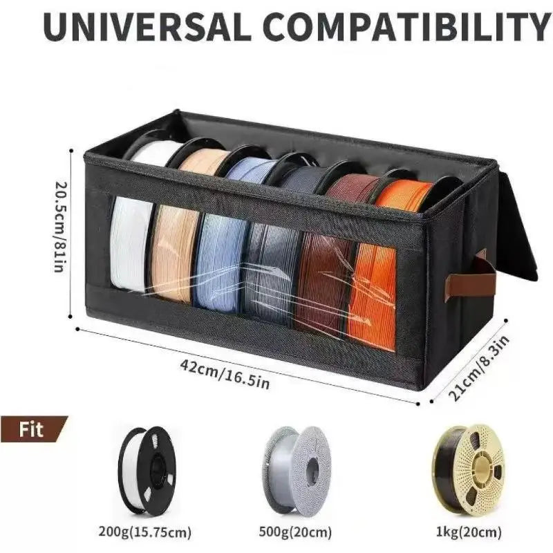 3D Printer Filament Storage Box – Moisture-Proof 1kg Spool Case Filament Storage Box PLUSH