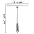 Silicone Shower Squeegee – Multi-Purpose Glass & Window Cleaner Window Squeegee PLUSH White 1PC