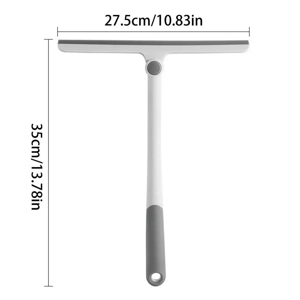Silicone Shower Squeegee – Multi-Purpose Glass & Window Cleaner Window Squeegee PLUSH White 1PC